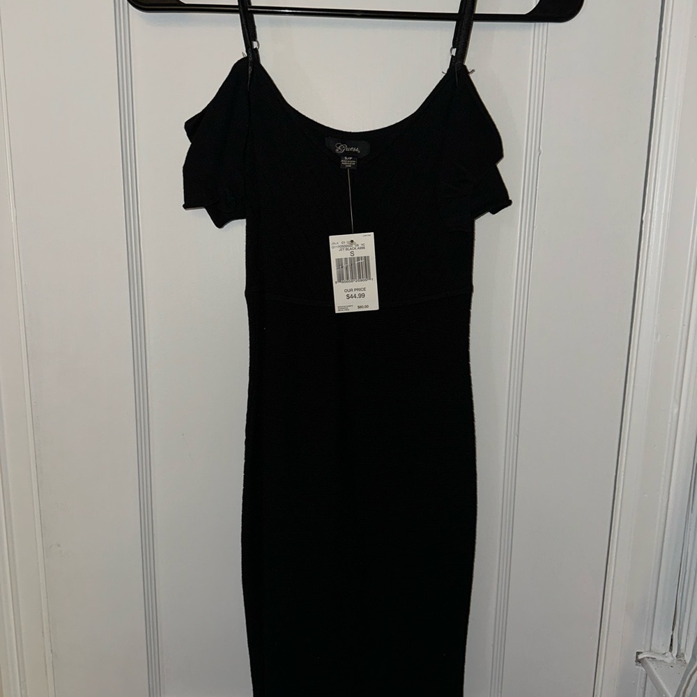 Guess Black Sheath Mini Dress